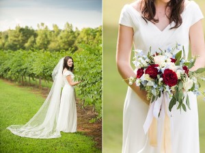 wedding bride vineyard farm