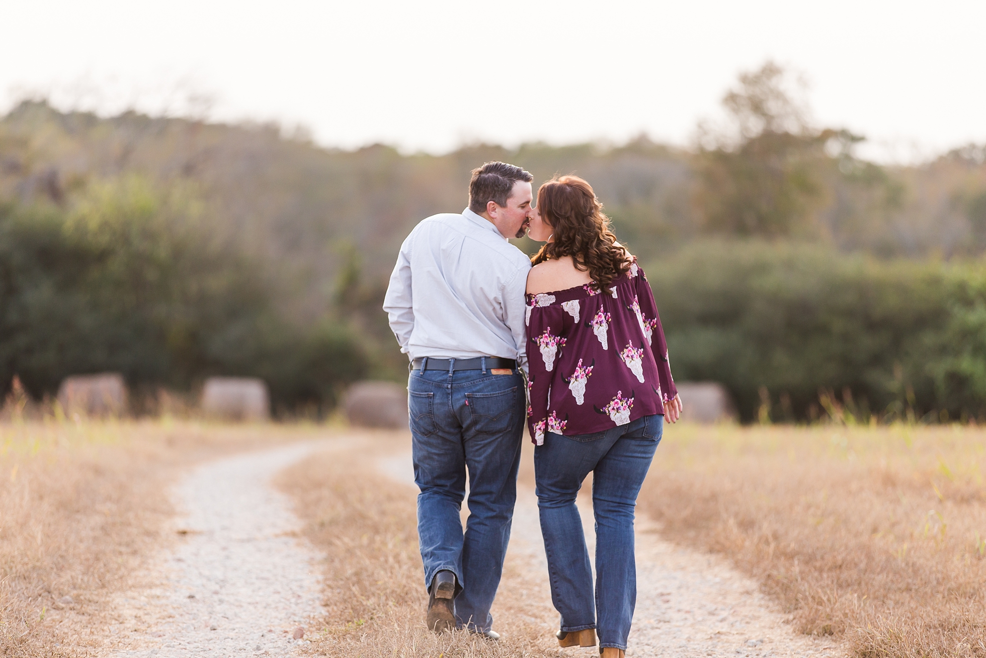 country rustic field engagement