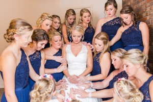 praying bridesmaids wedding georgia
