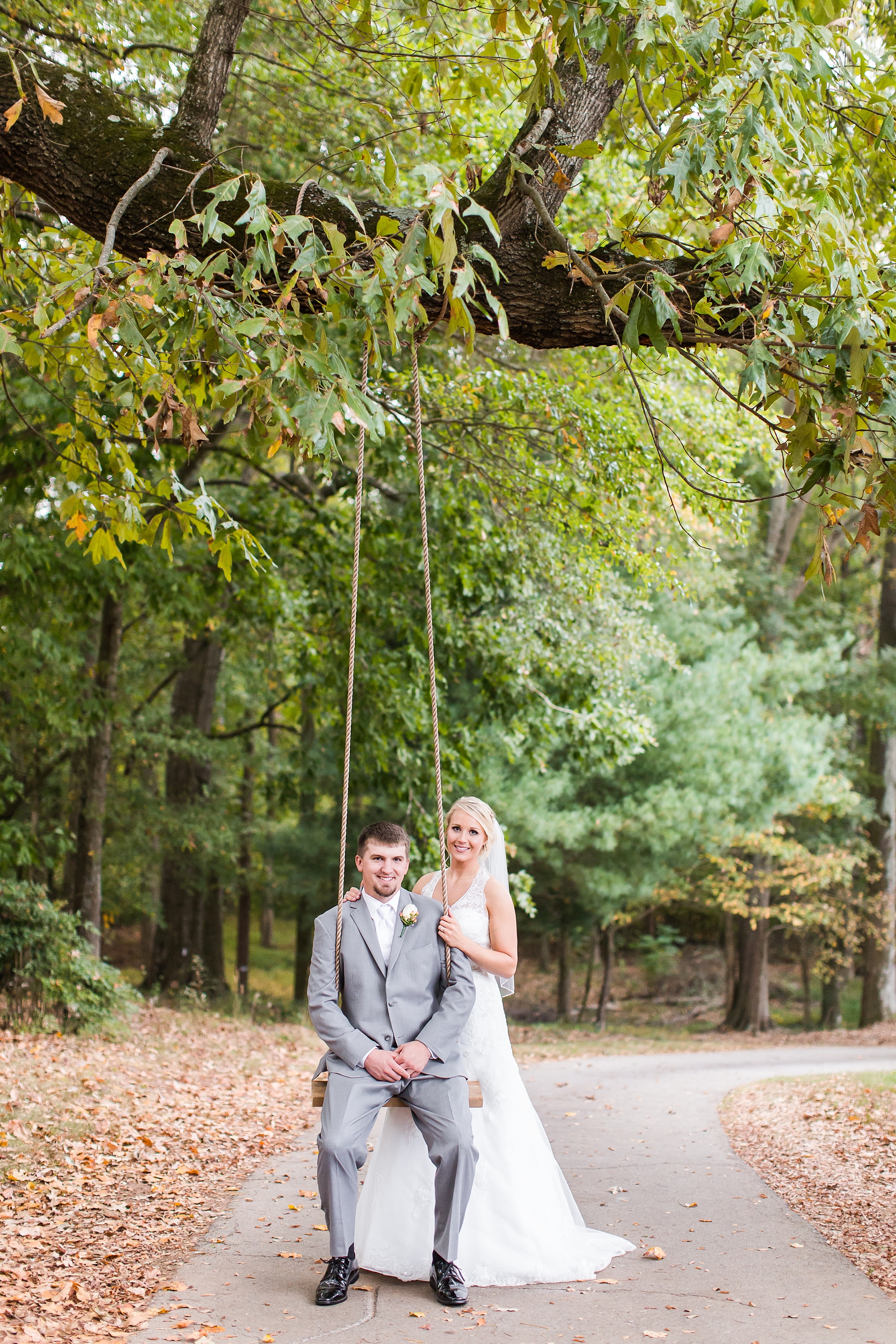 rope swing bride groom wedding photos