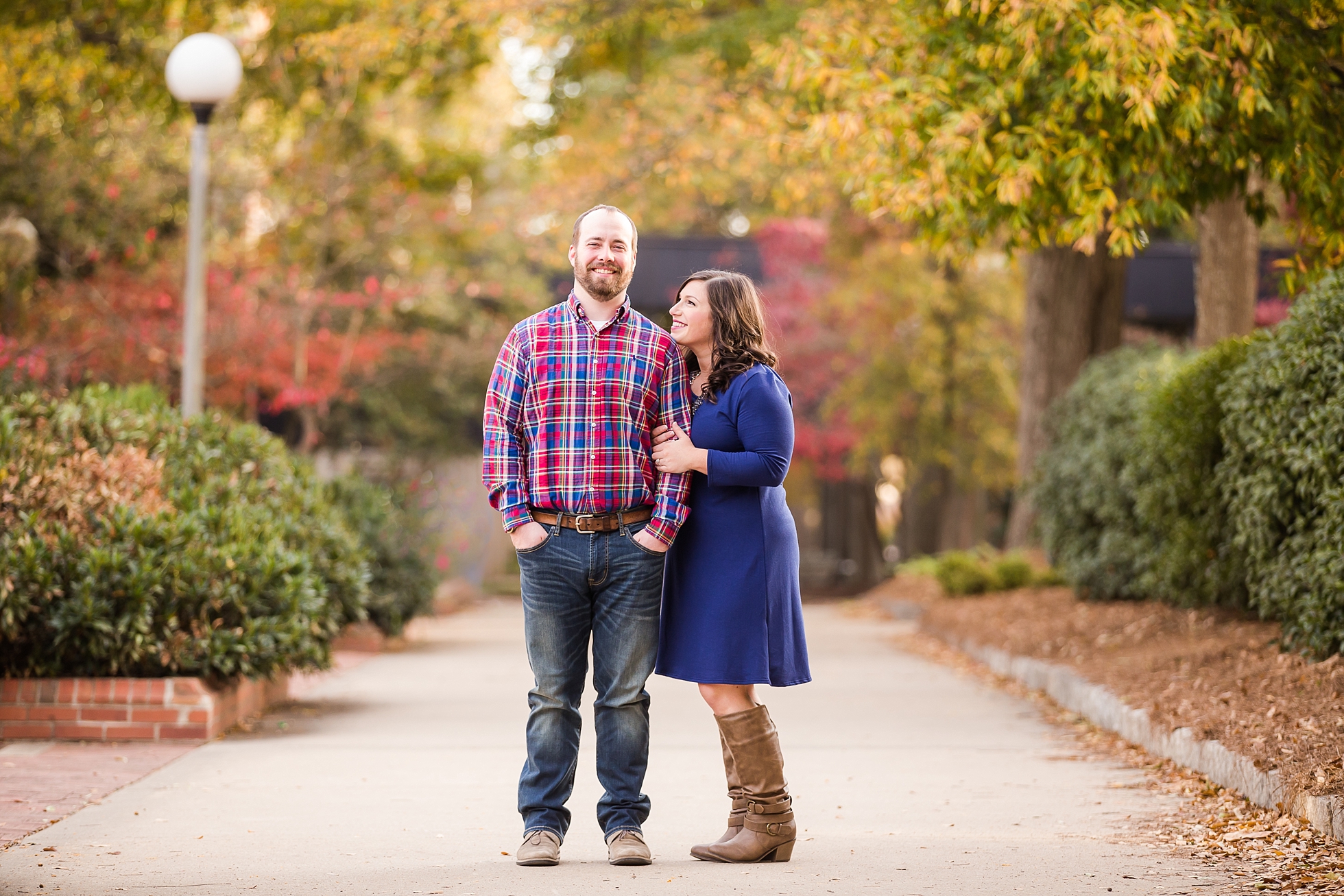 colorful fall campus engagement