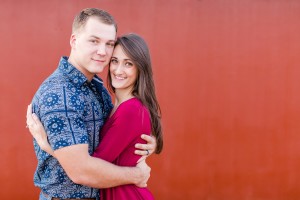 atlanta christmas engagement photo card
