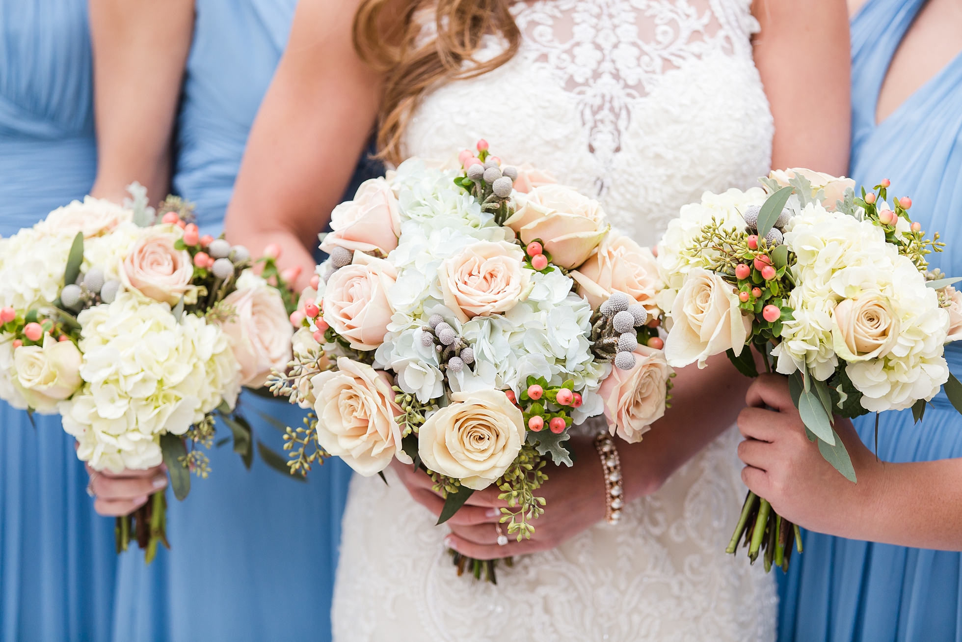 wedding flowers blue