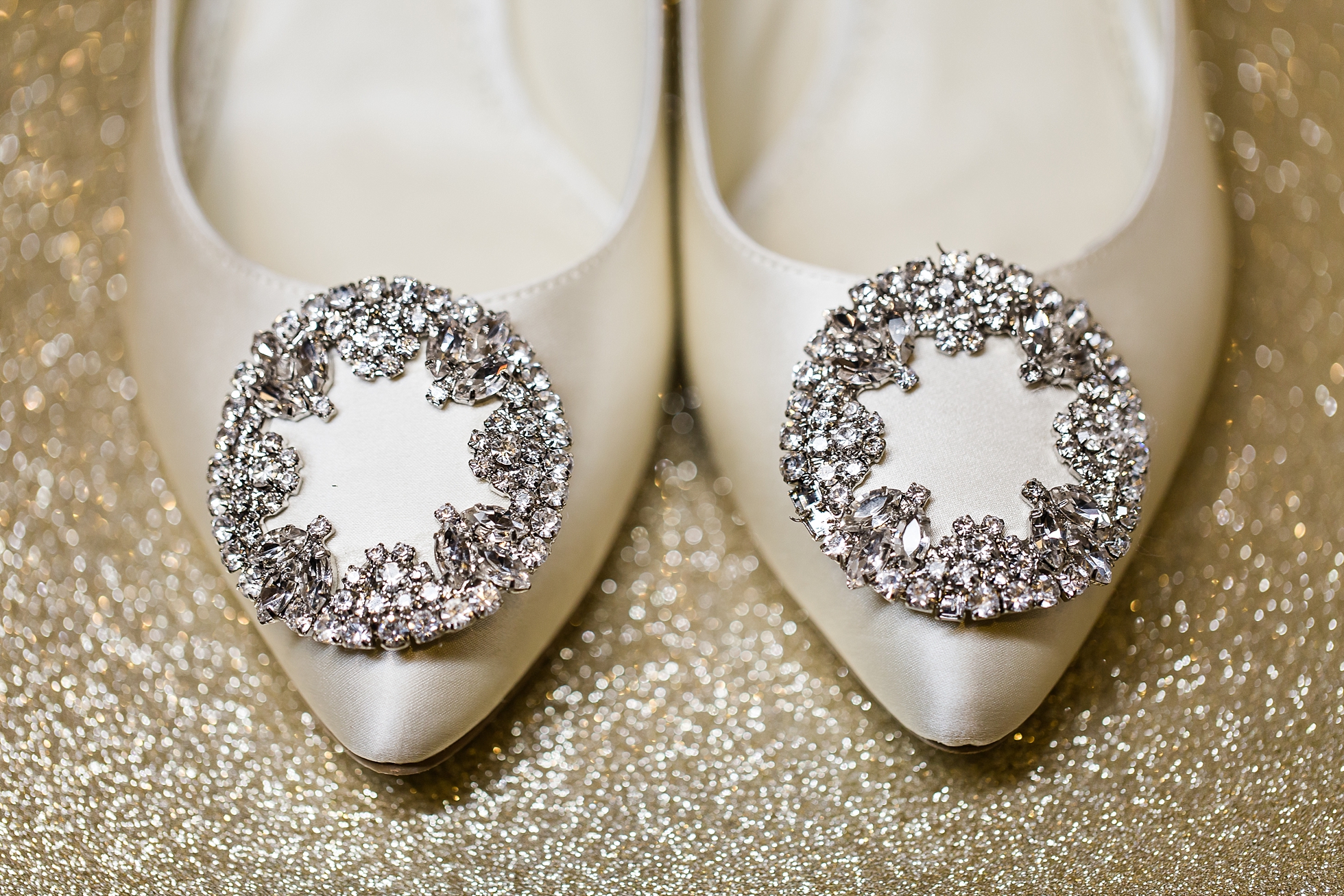 gold new years eve wedding shoes