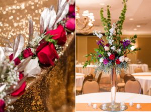 gold sparkly nye wedding