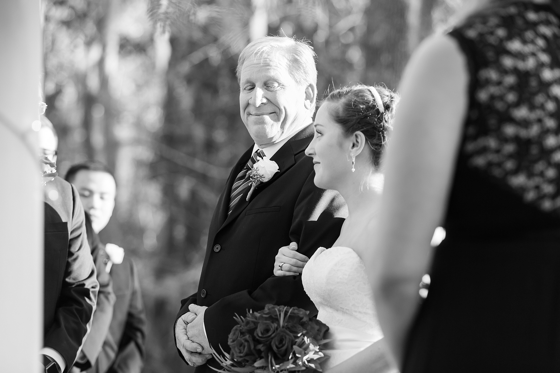 father daughter bride moment