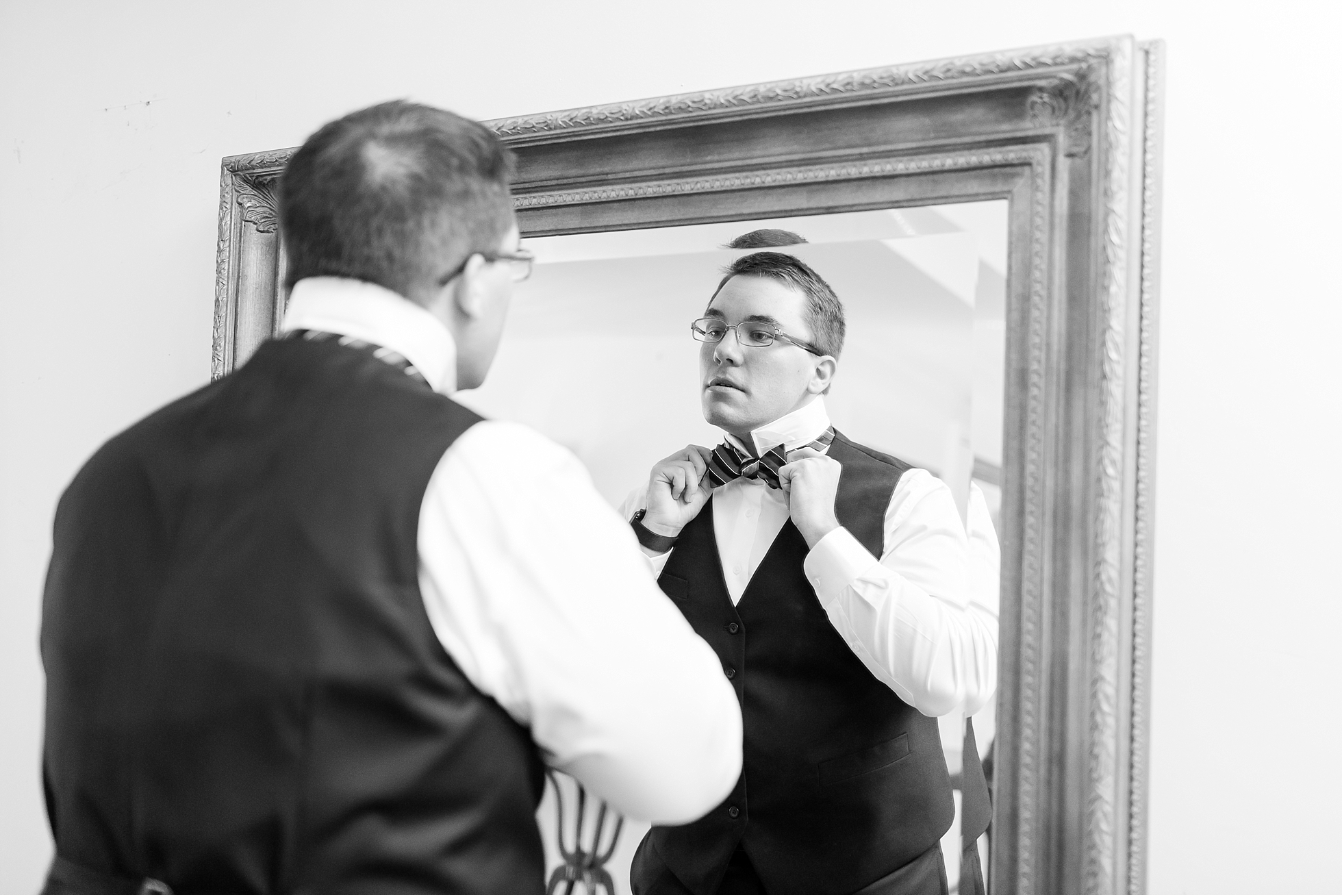 groom getting ready wedding