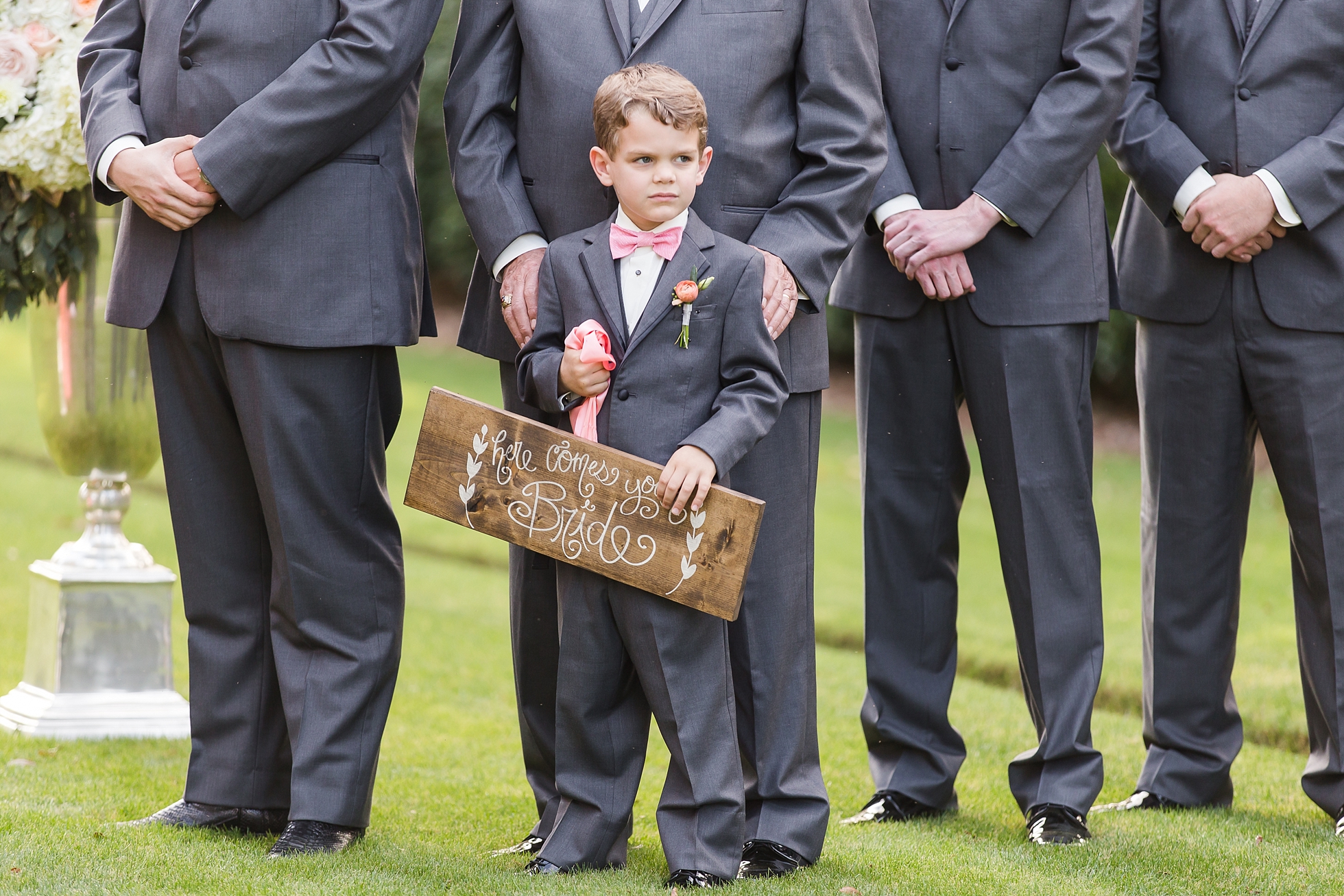 here comes the bride ring bearer sign
