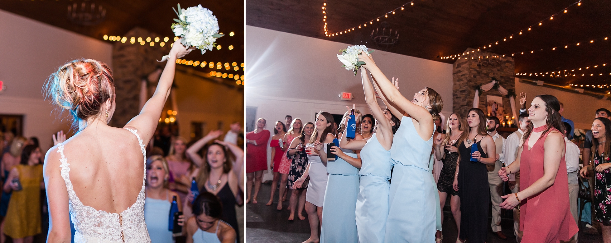 bouquet toss wedding