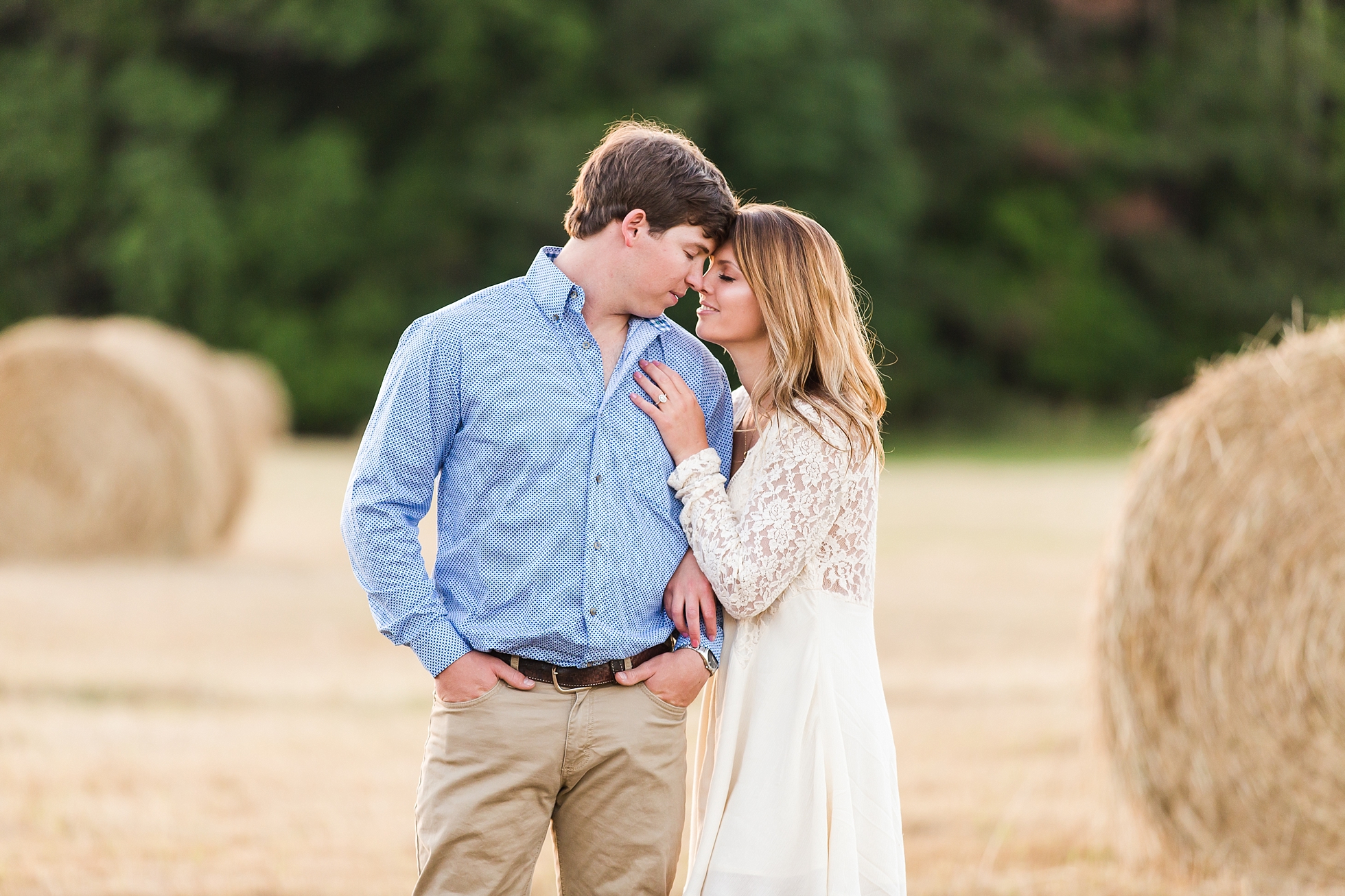 engagement country field photos