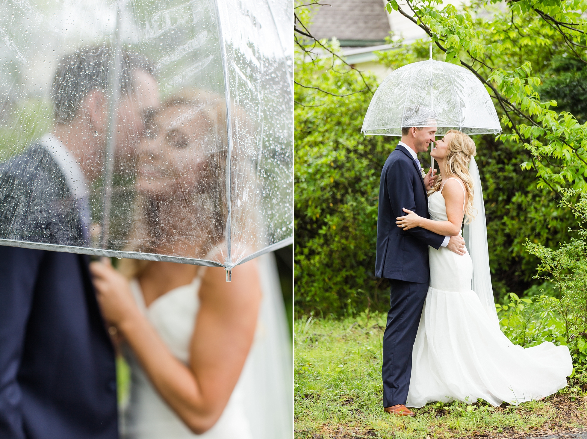 rainy wedding photos umbrella