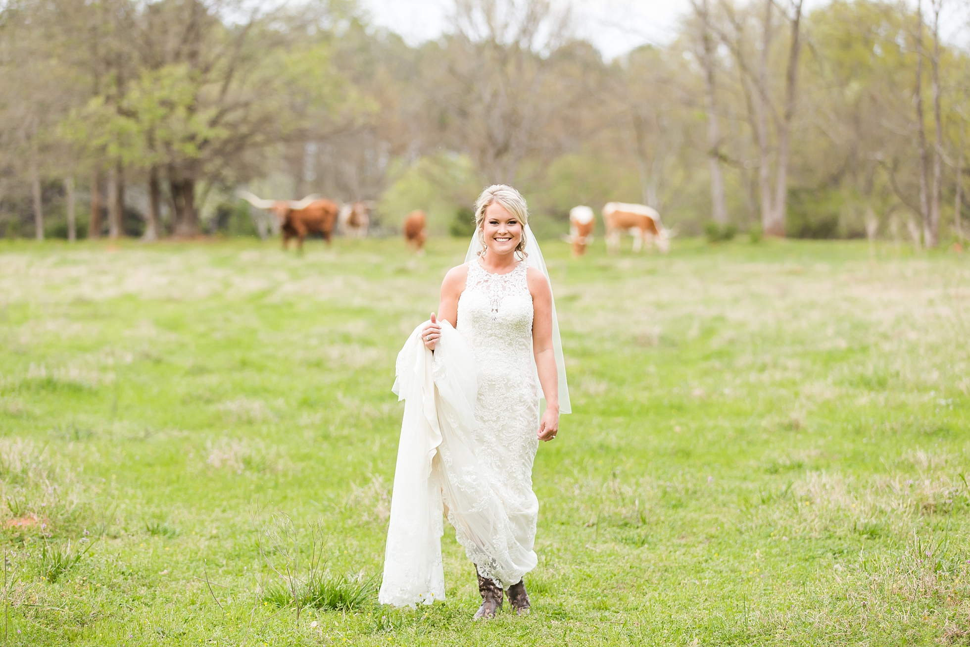 farm country bridal portraits