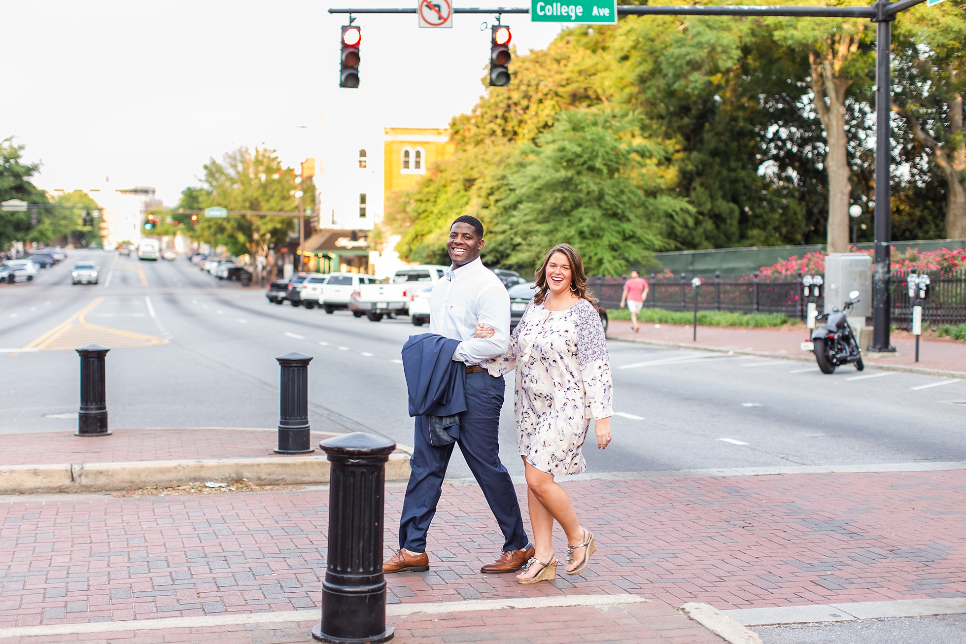 downtown athens engagement photographer
