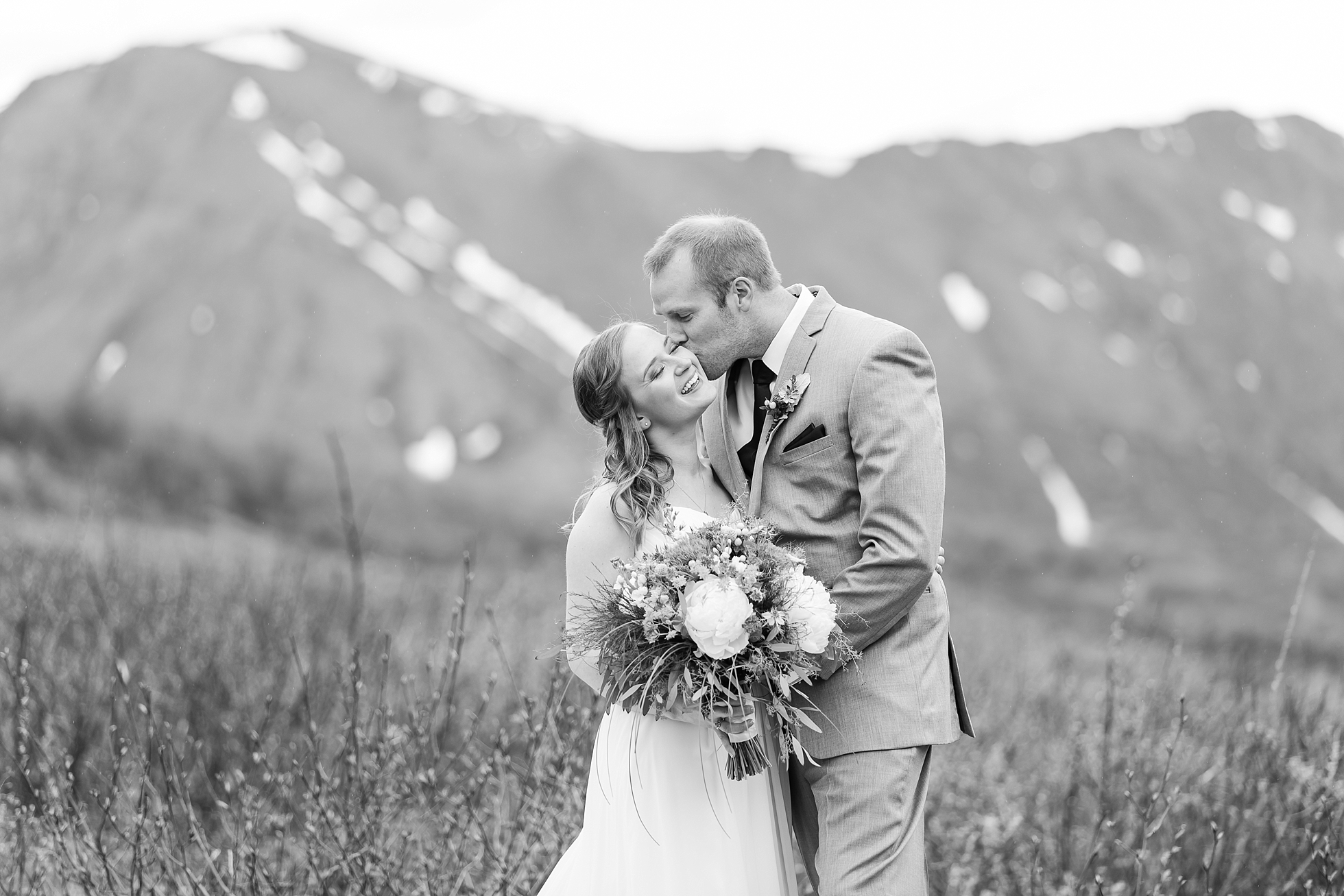 alaska mountain wedding photos