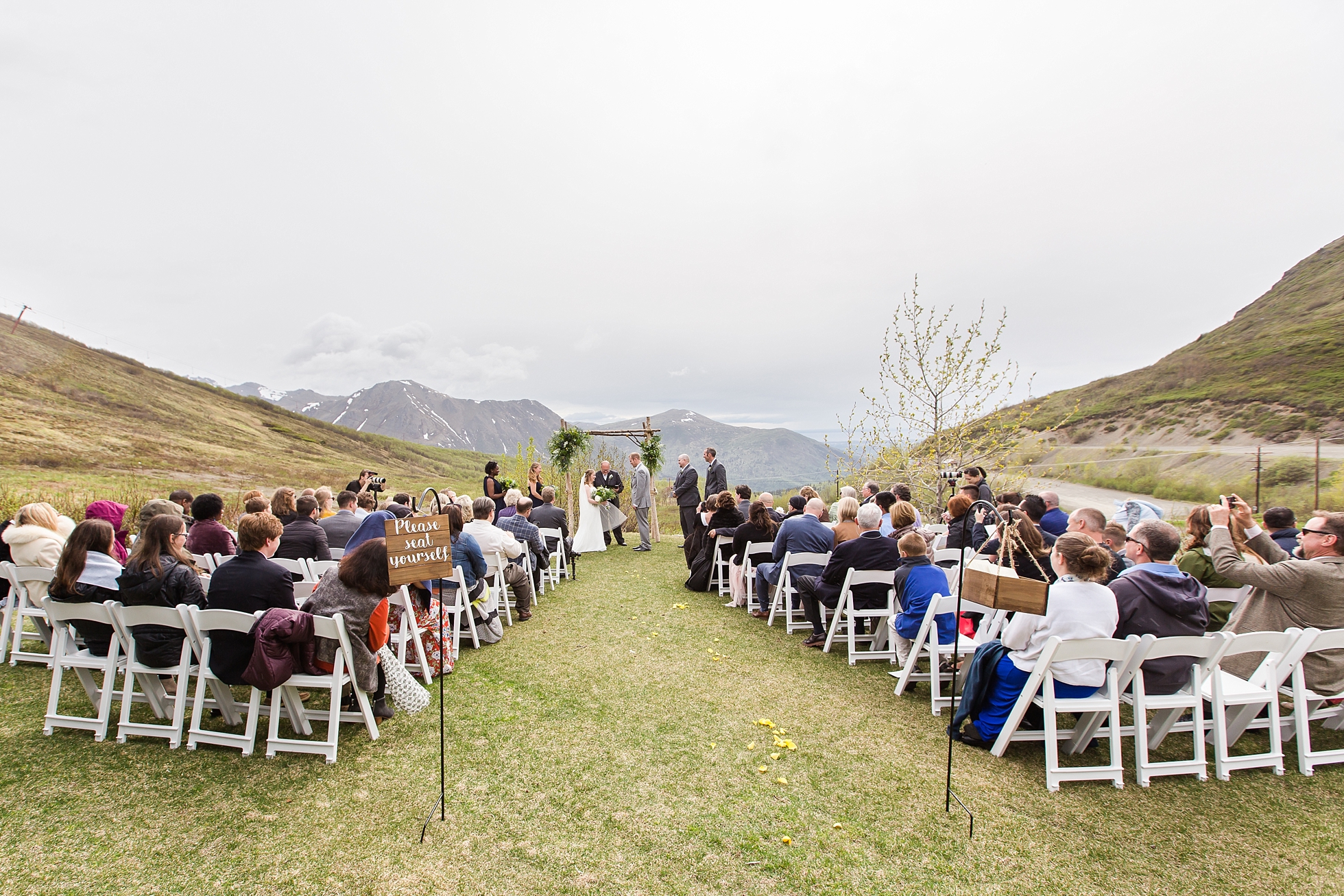alaska arctic valley wedding ceremony