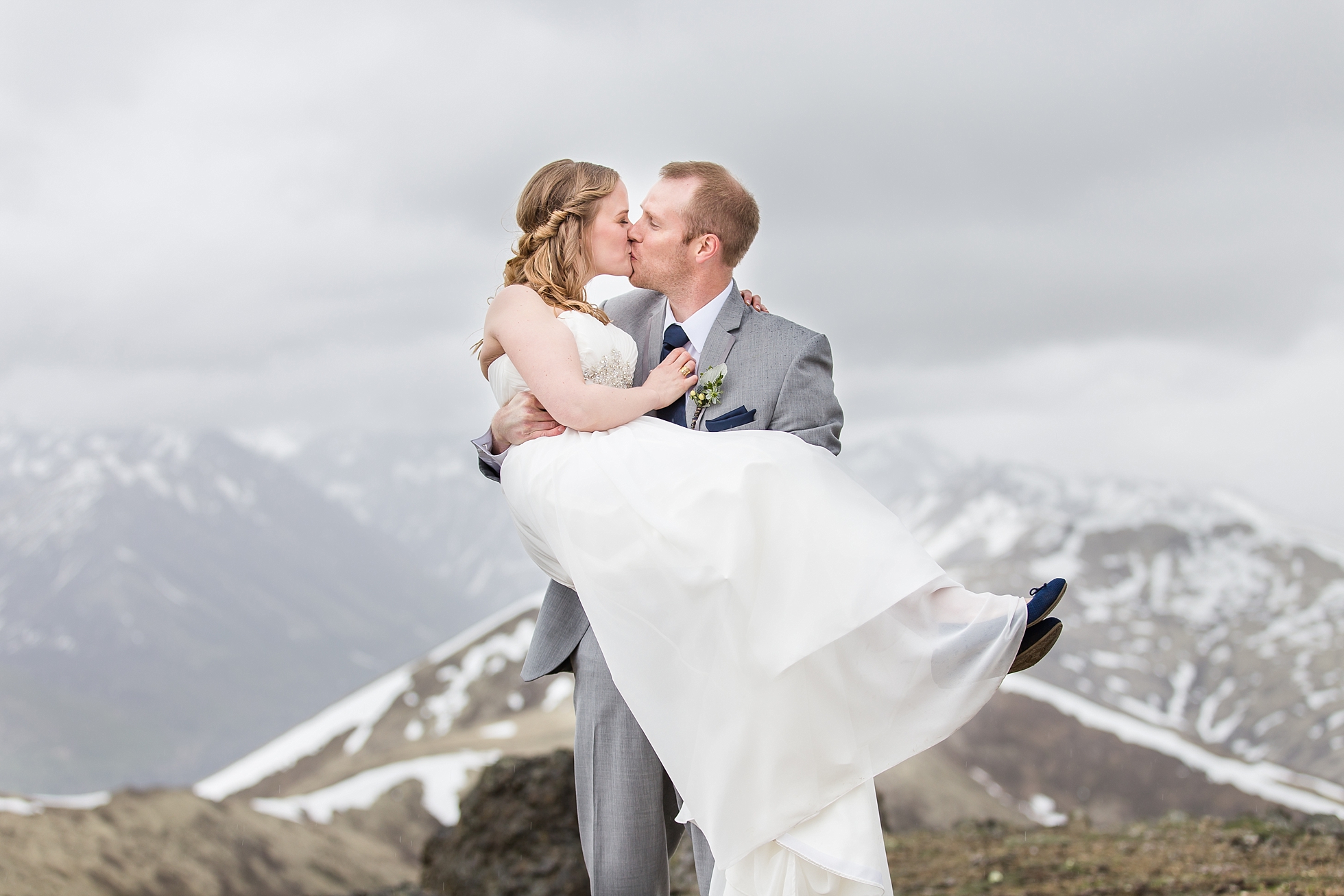 arctic valley alaska wedding photos