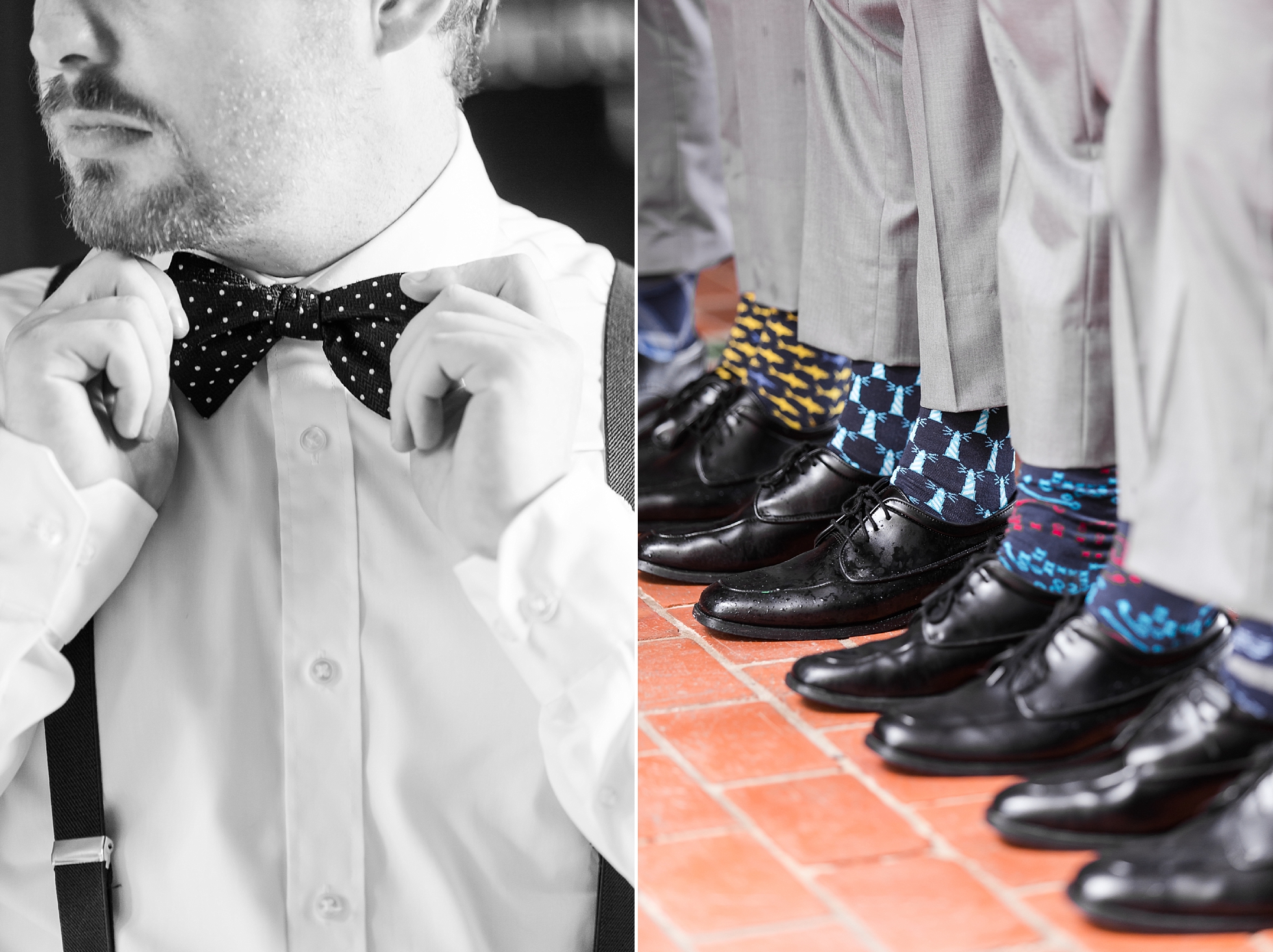groomsmen socks details wedding