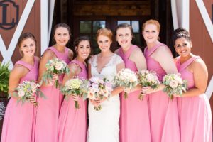 bridesmaids 9 oaks farm barn