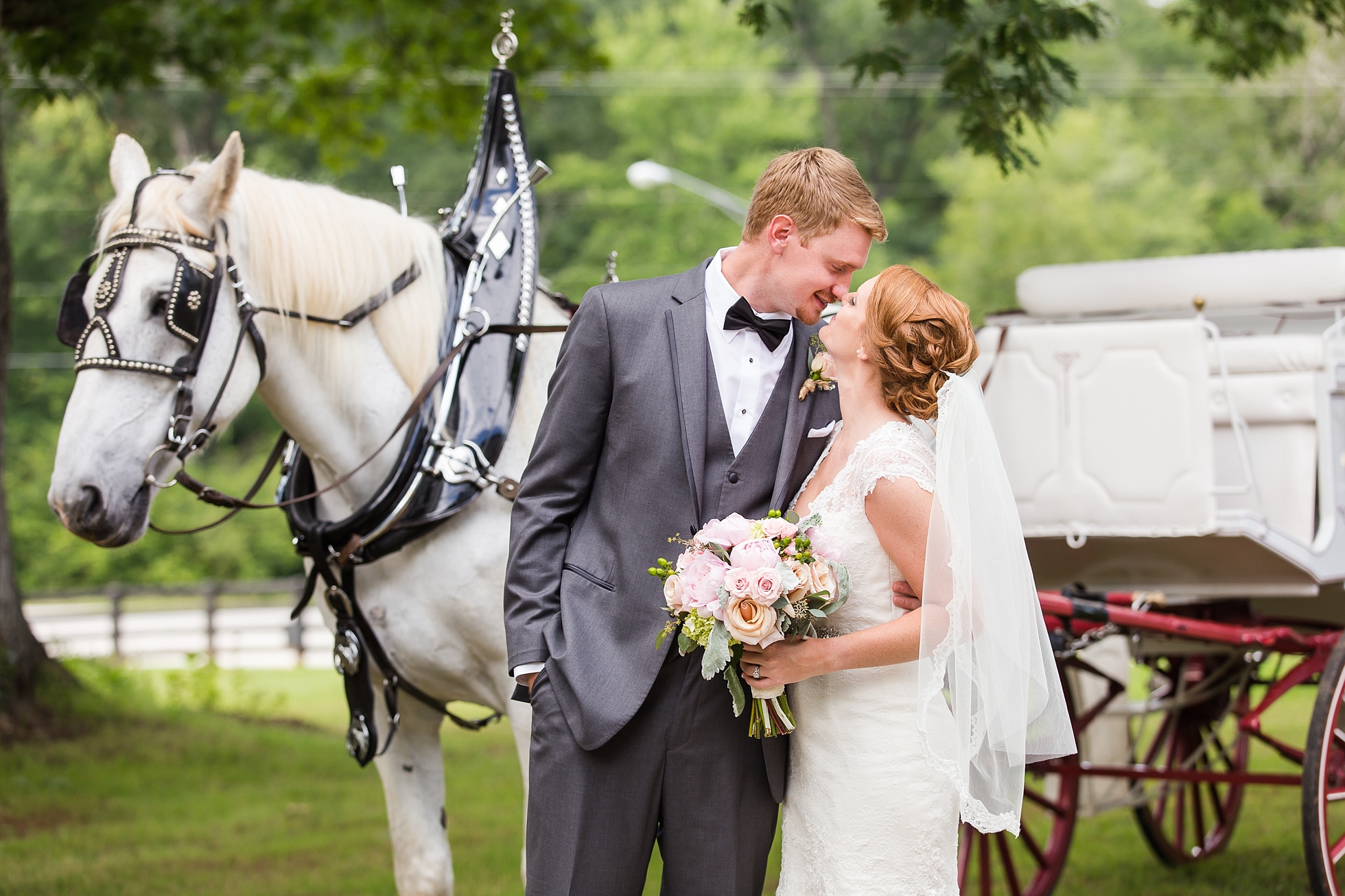 horse carriage wedding photos georgia fairytale