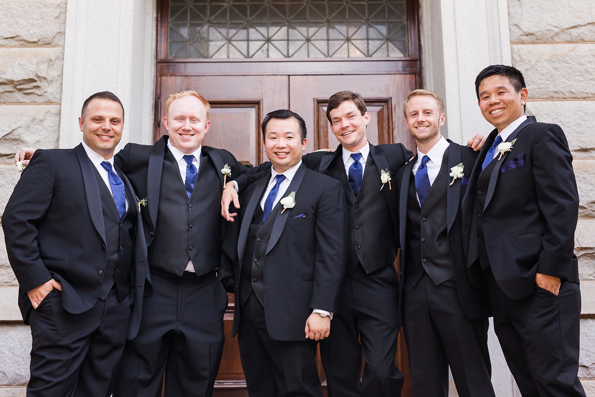 groomsmen historic dekalb courthouse wedding