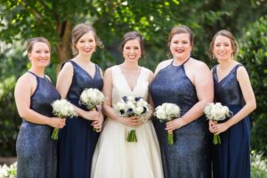 navy bridesmaids atlanta wedding