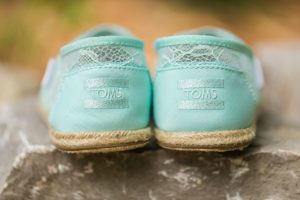 toms teal wedding shoes