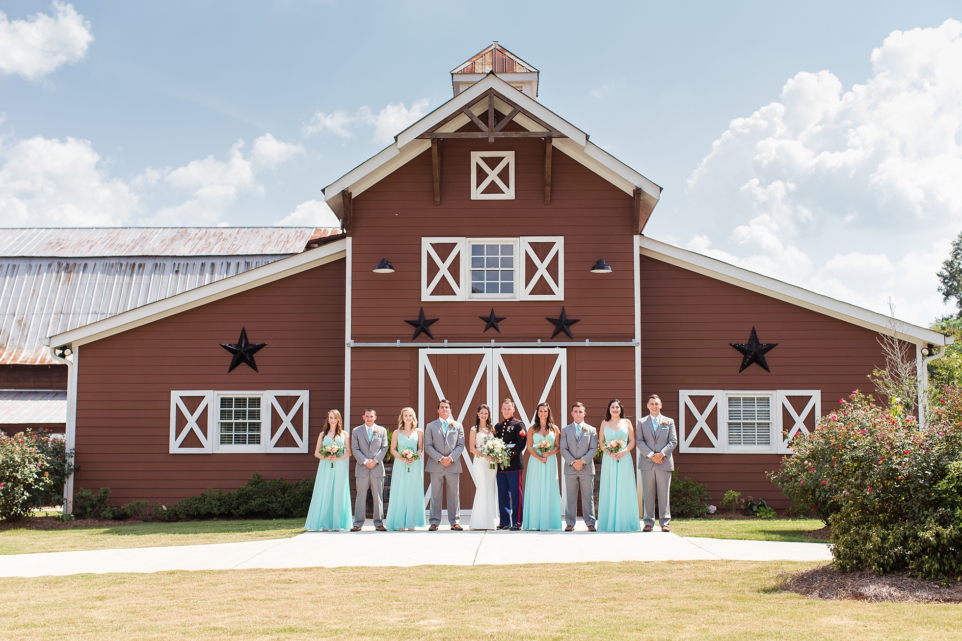 9 oaks farm barn wedding georgia