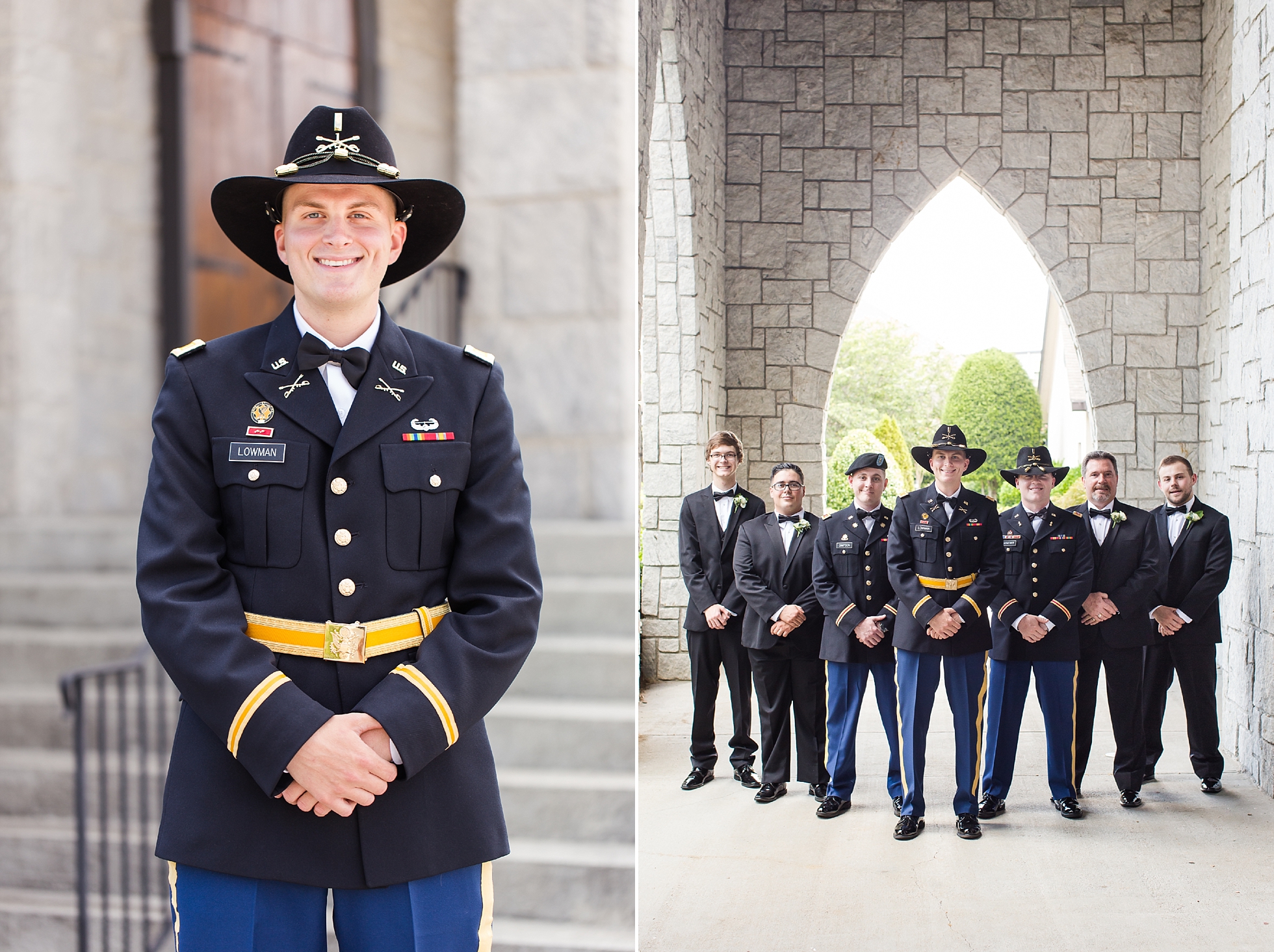 navy military army dress blues wedding groomsmen