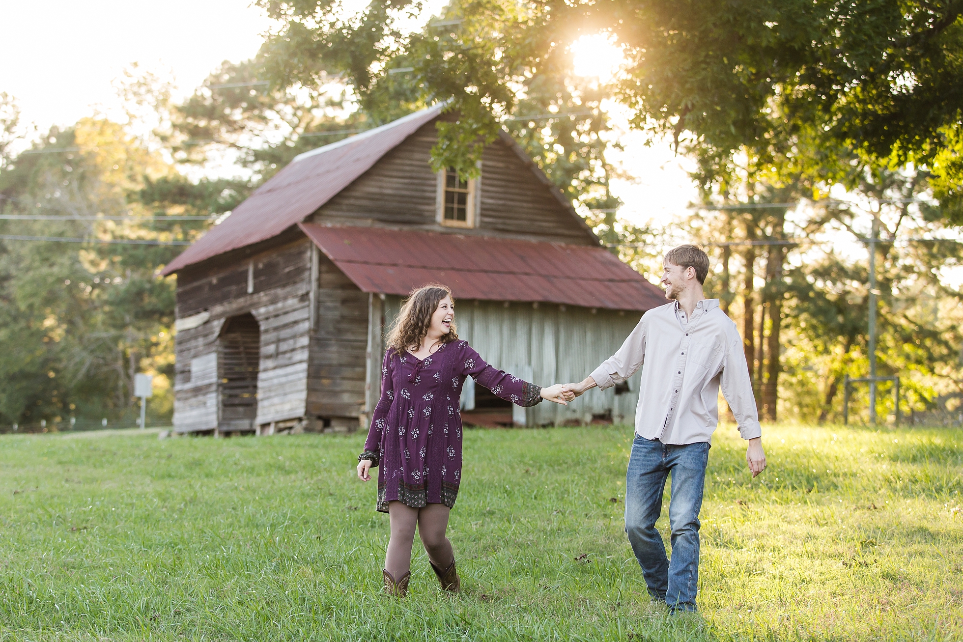 country farm engagement photos