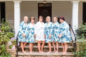 bridesmaids robes thompson house wedding