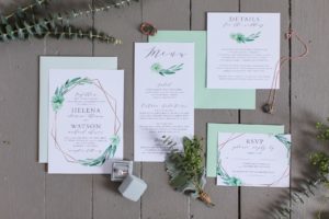 styled shoot boho wedding invitations