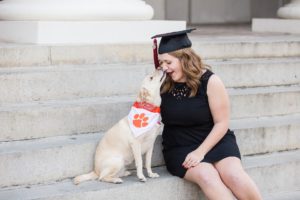 clemson dog graduation grad photos senior