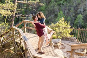 tallulah gorge engagement stairs