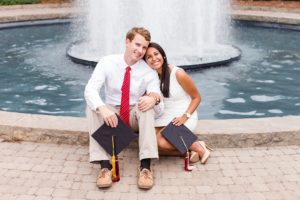 couple uga grad senior engagement