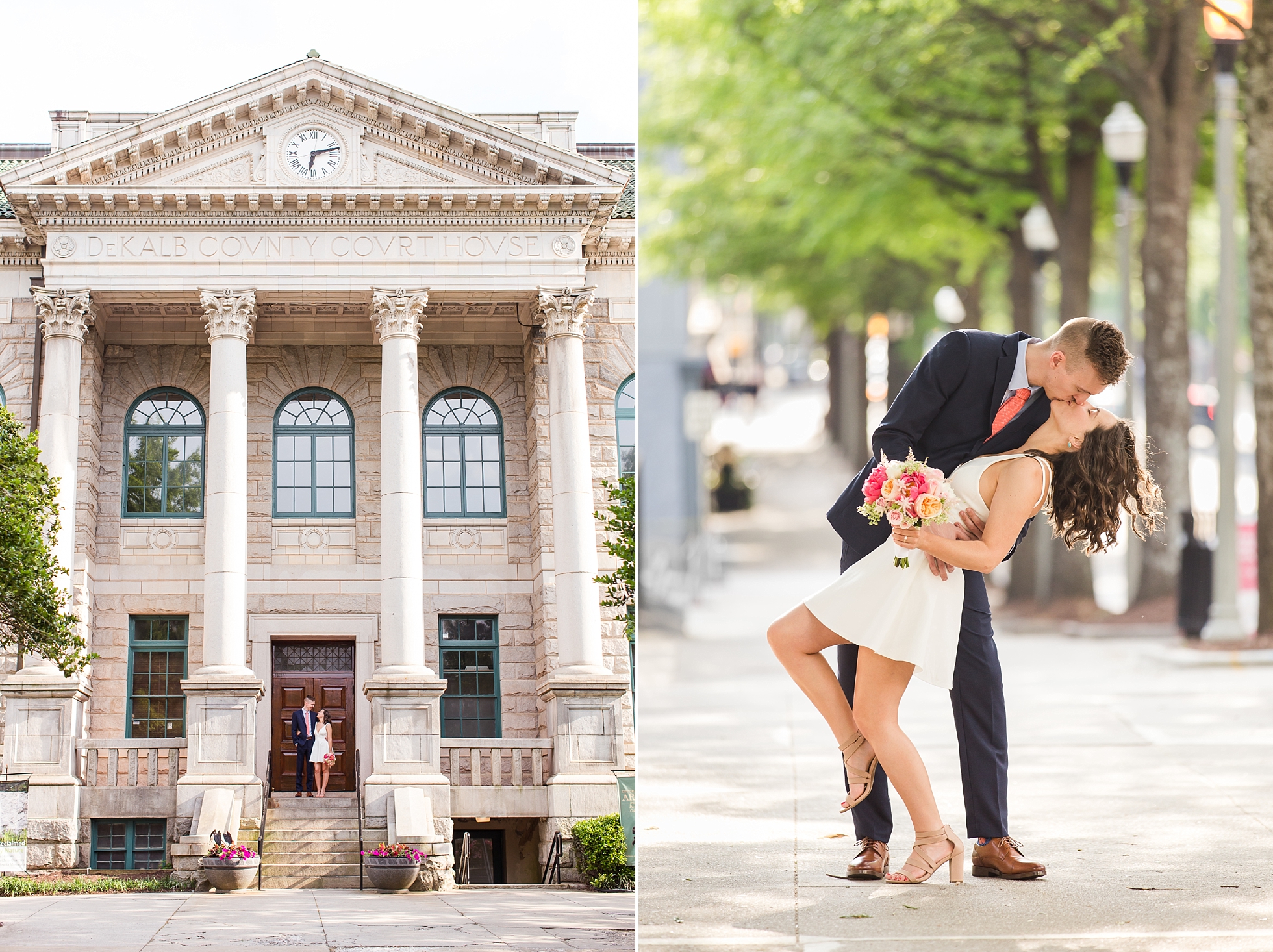 historic dekalb courthouse wedding photos
