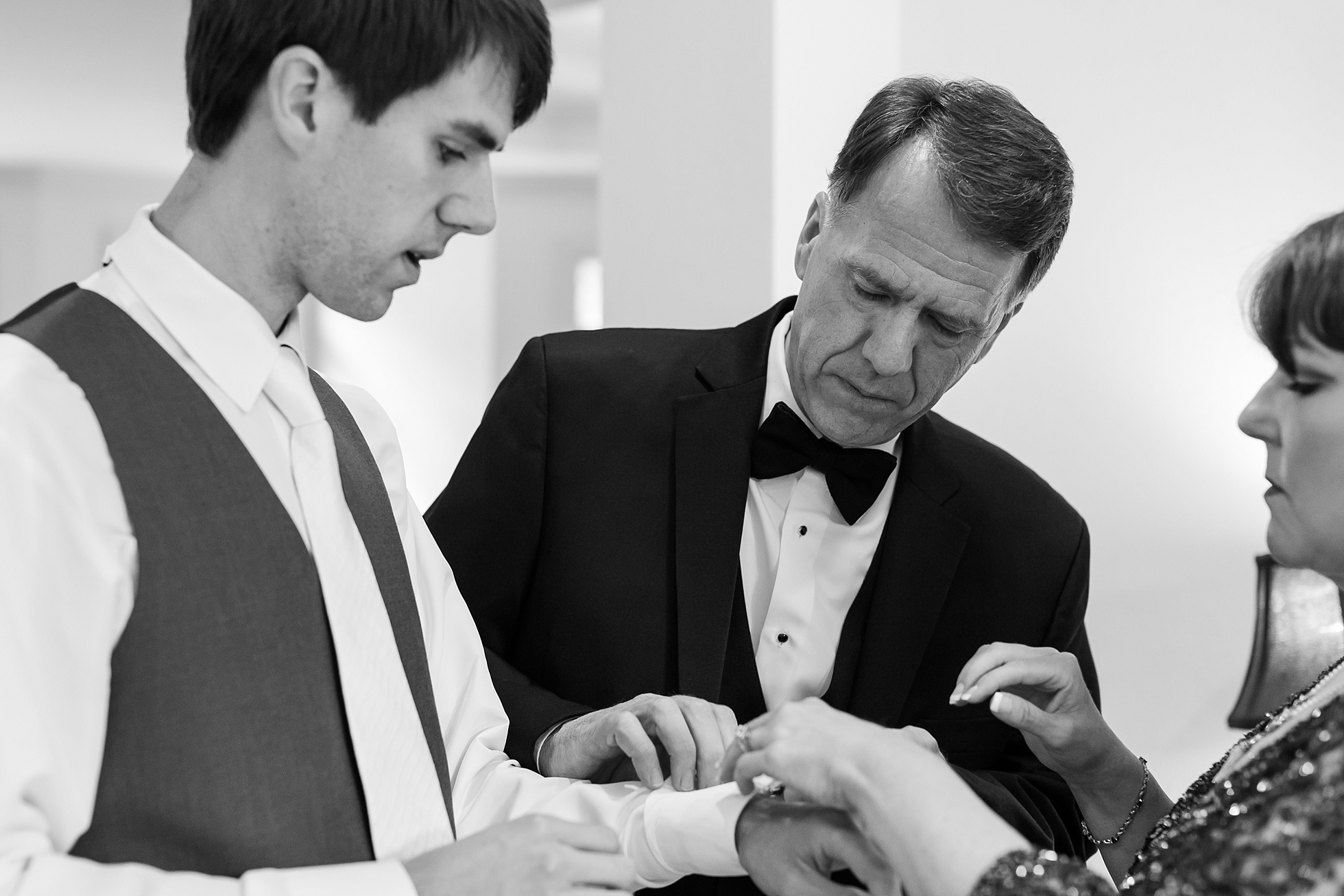 groom getting ready wedding