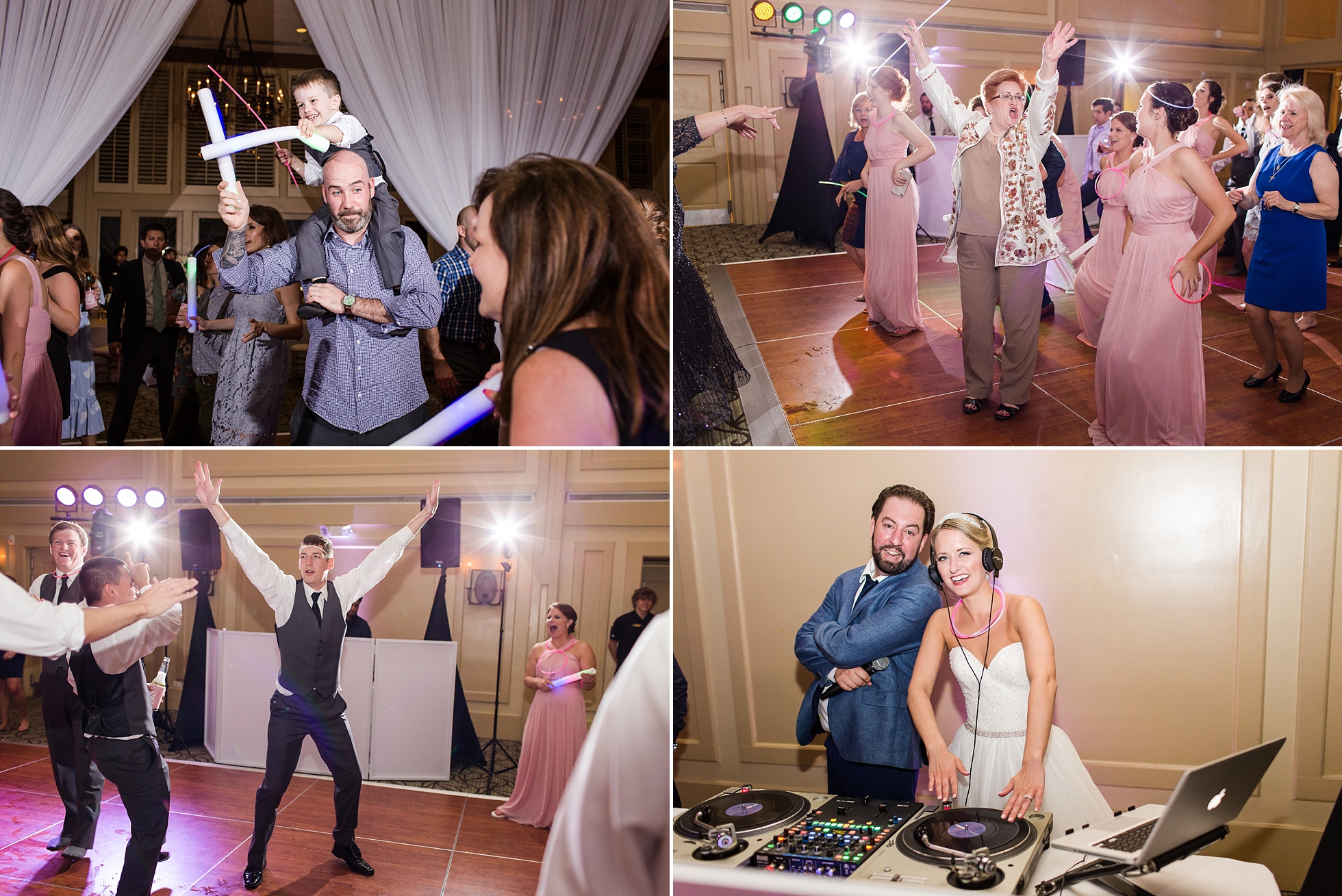 wedding reception DJ dance floor