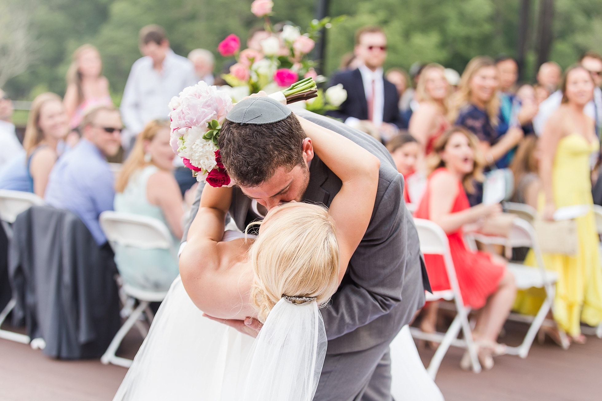 ceremony wedding kiss