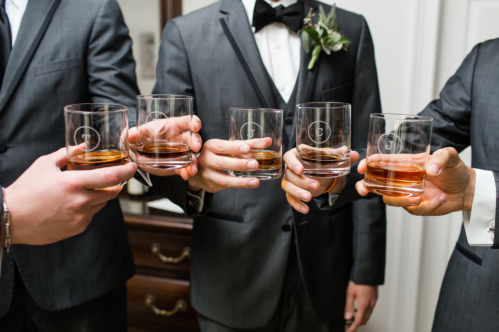 whiskey groom wedding day