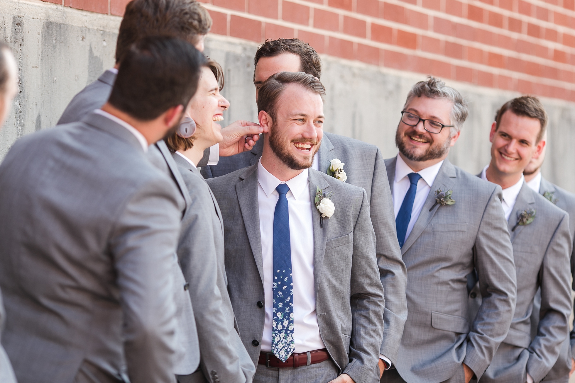 hipster wedding groomsmen