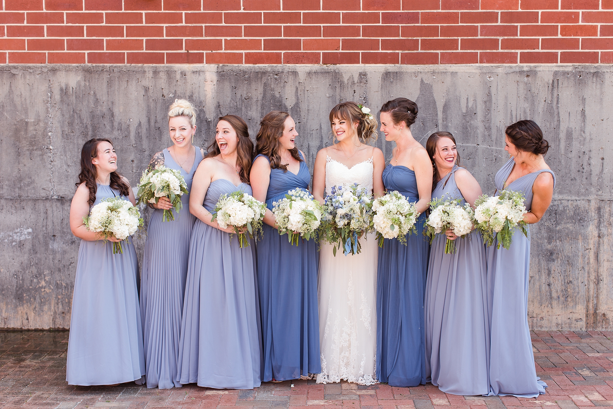 bridesmaids wedding blue georgia atl