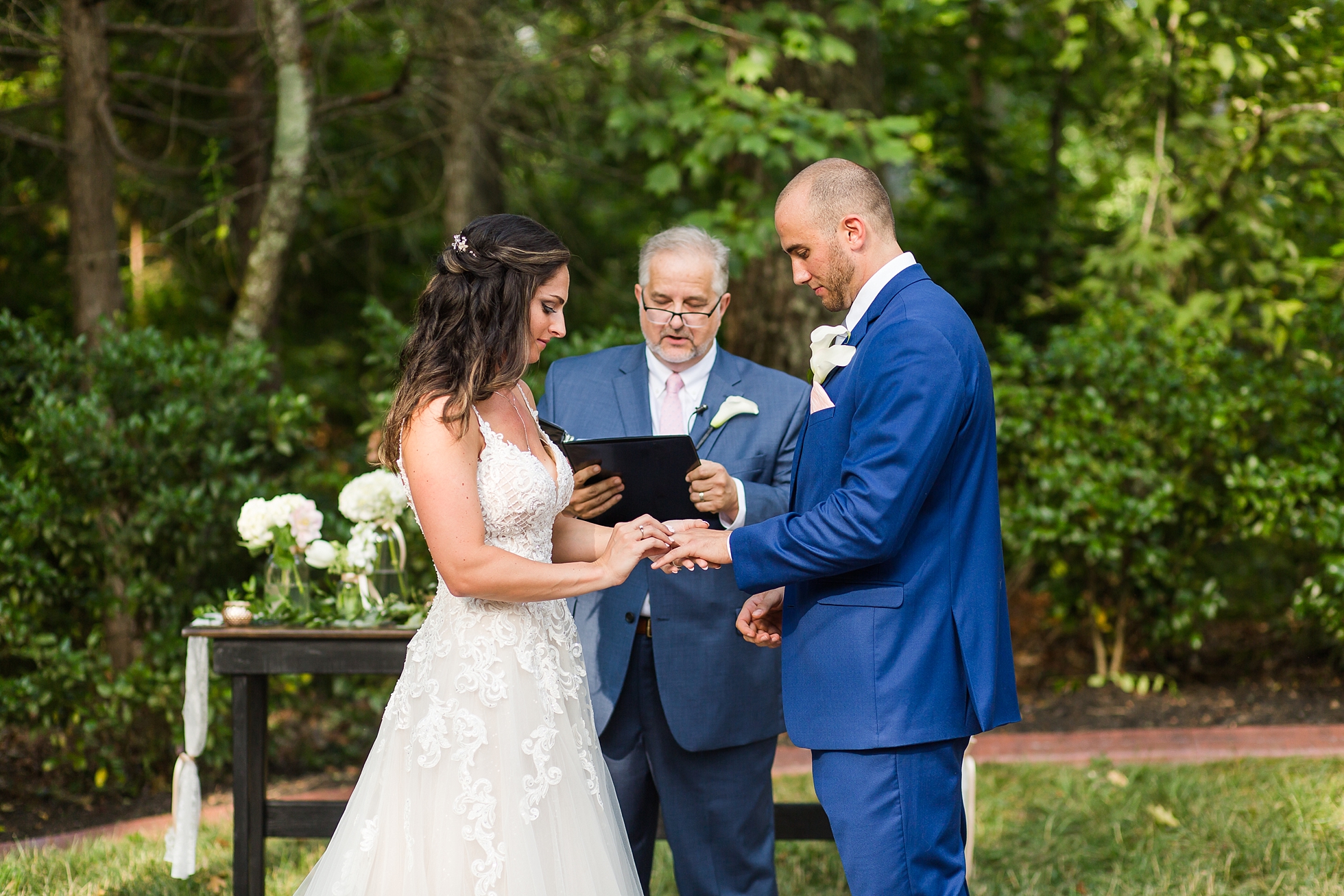 wedding outdoor ceremony intimate georgia photographer