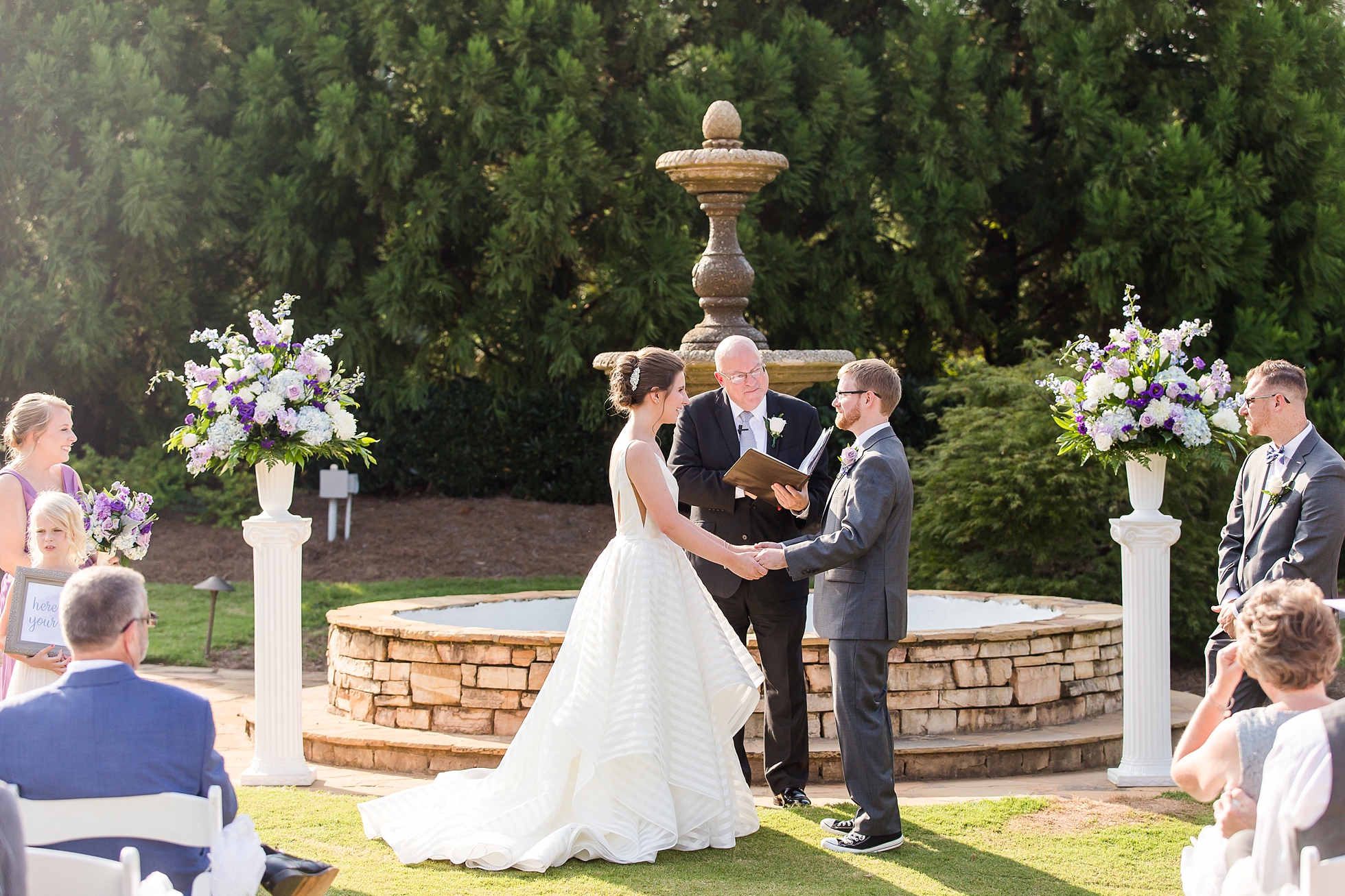 country club of roswell wedding outdoor ceremony