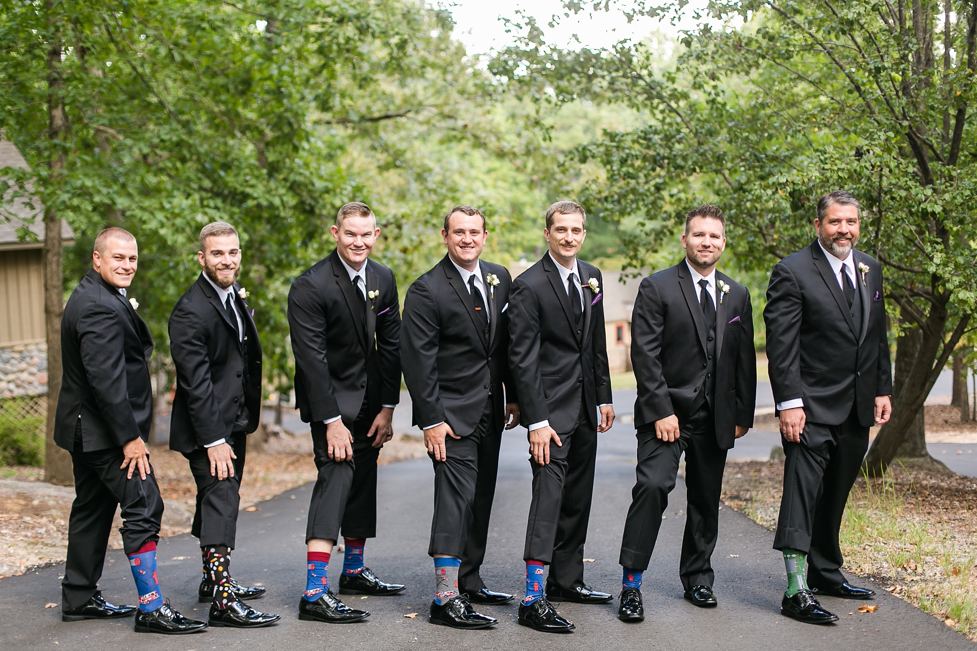 groomsmen socks wedding lake lanier