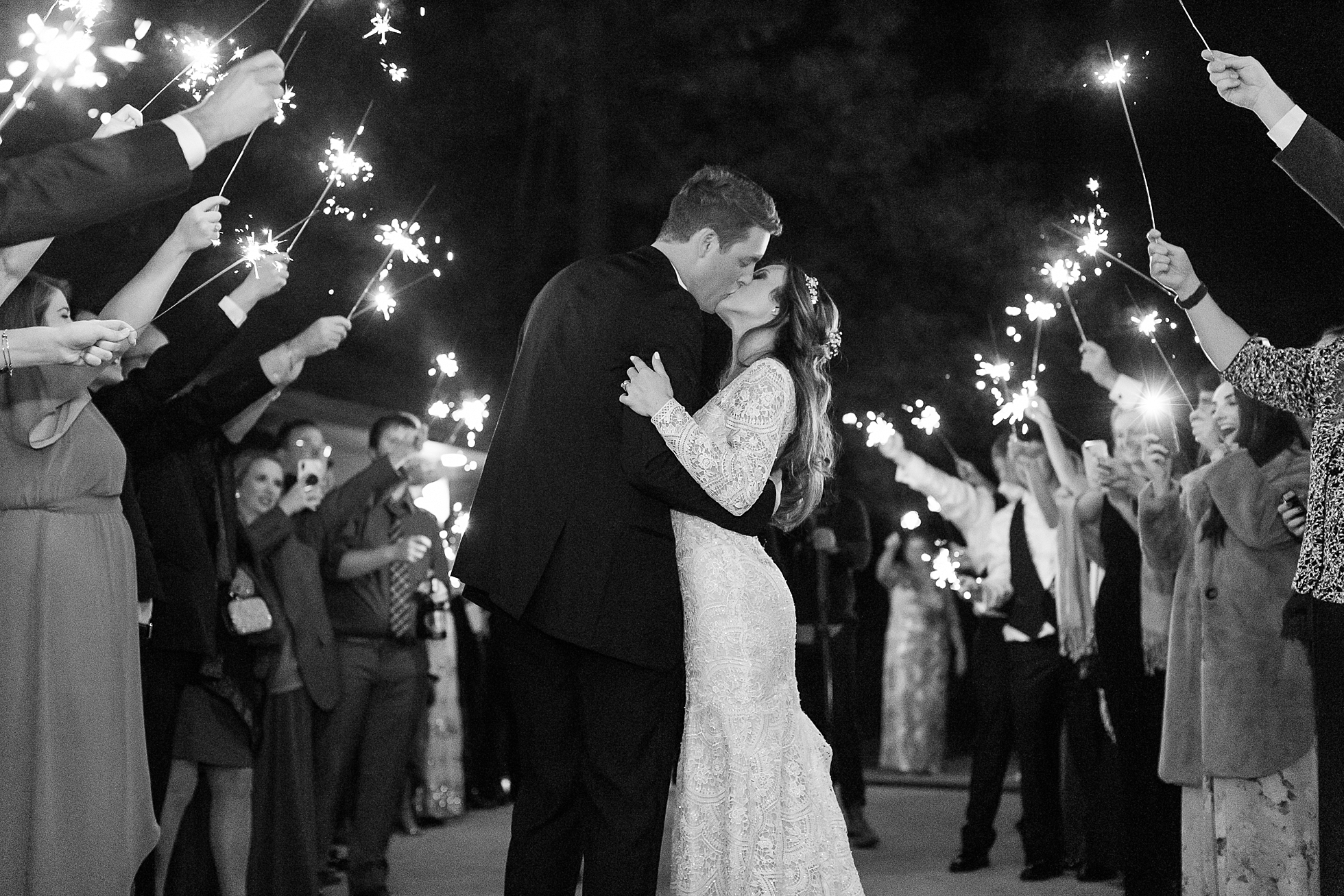 sparkler exit wedding georgia romantic