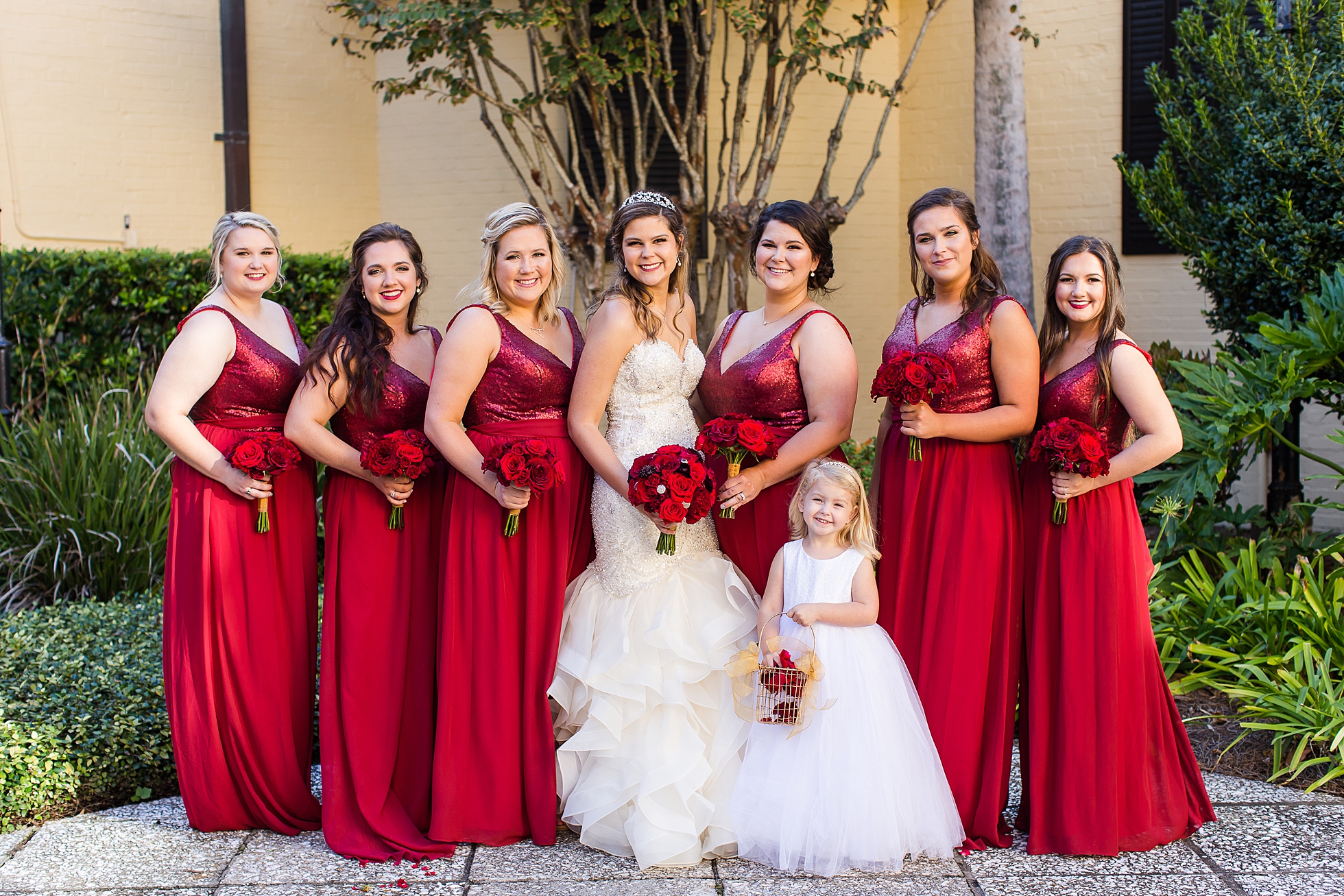 red bridesmaids dresses king prince