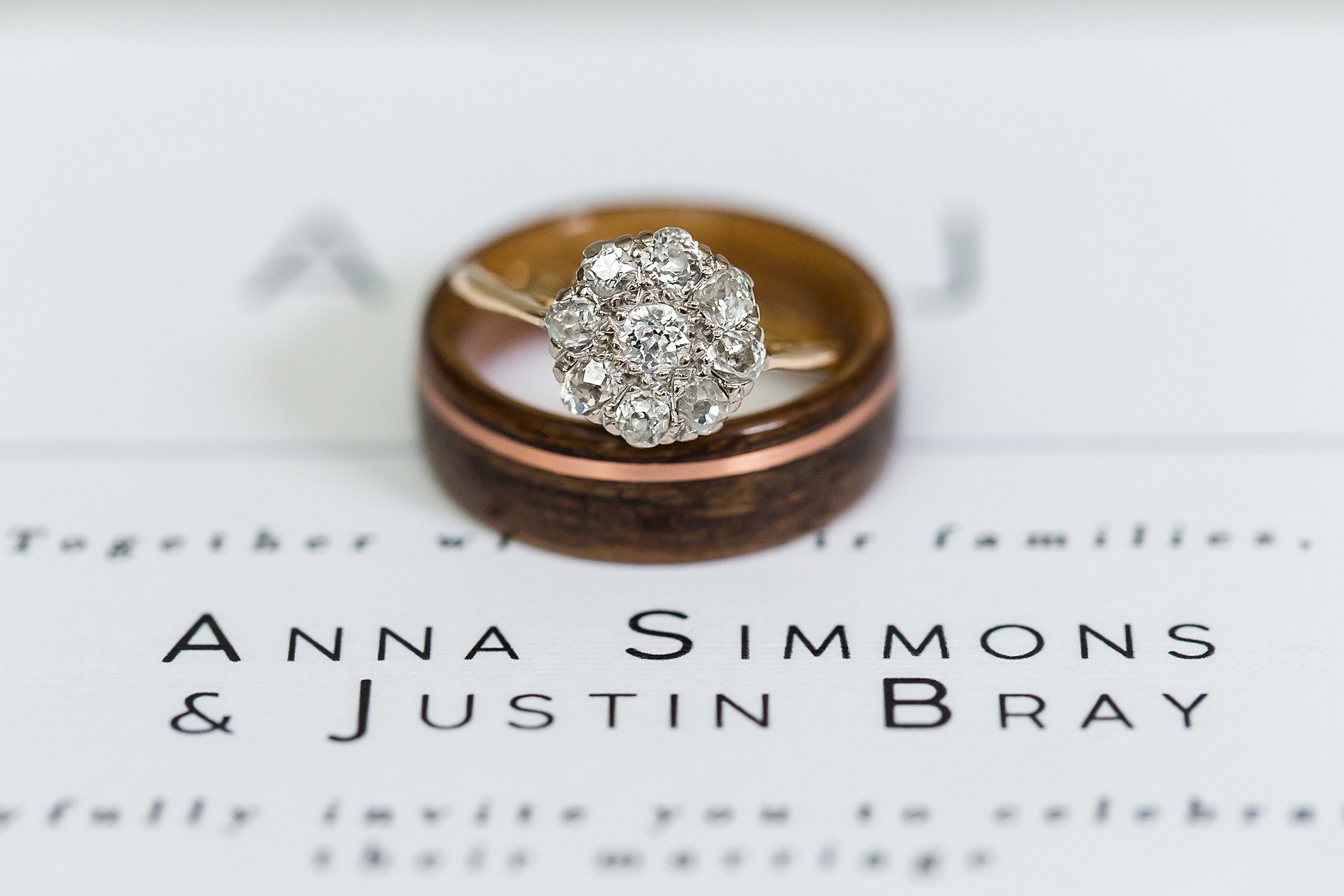 hipster unique wedding photographer rings