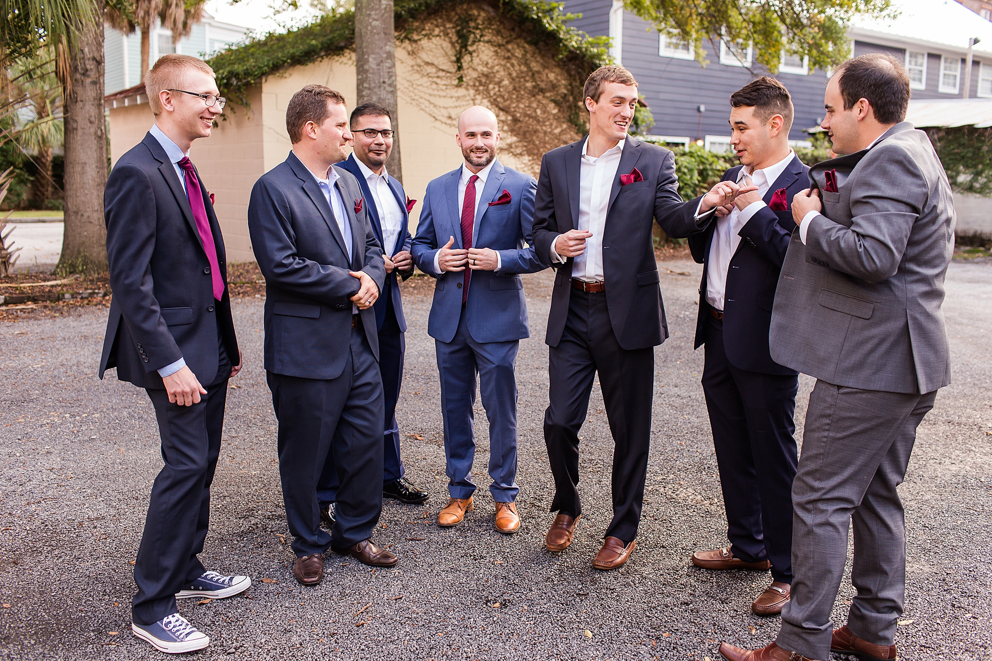 groomsmen wedding blue charleston