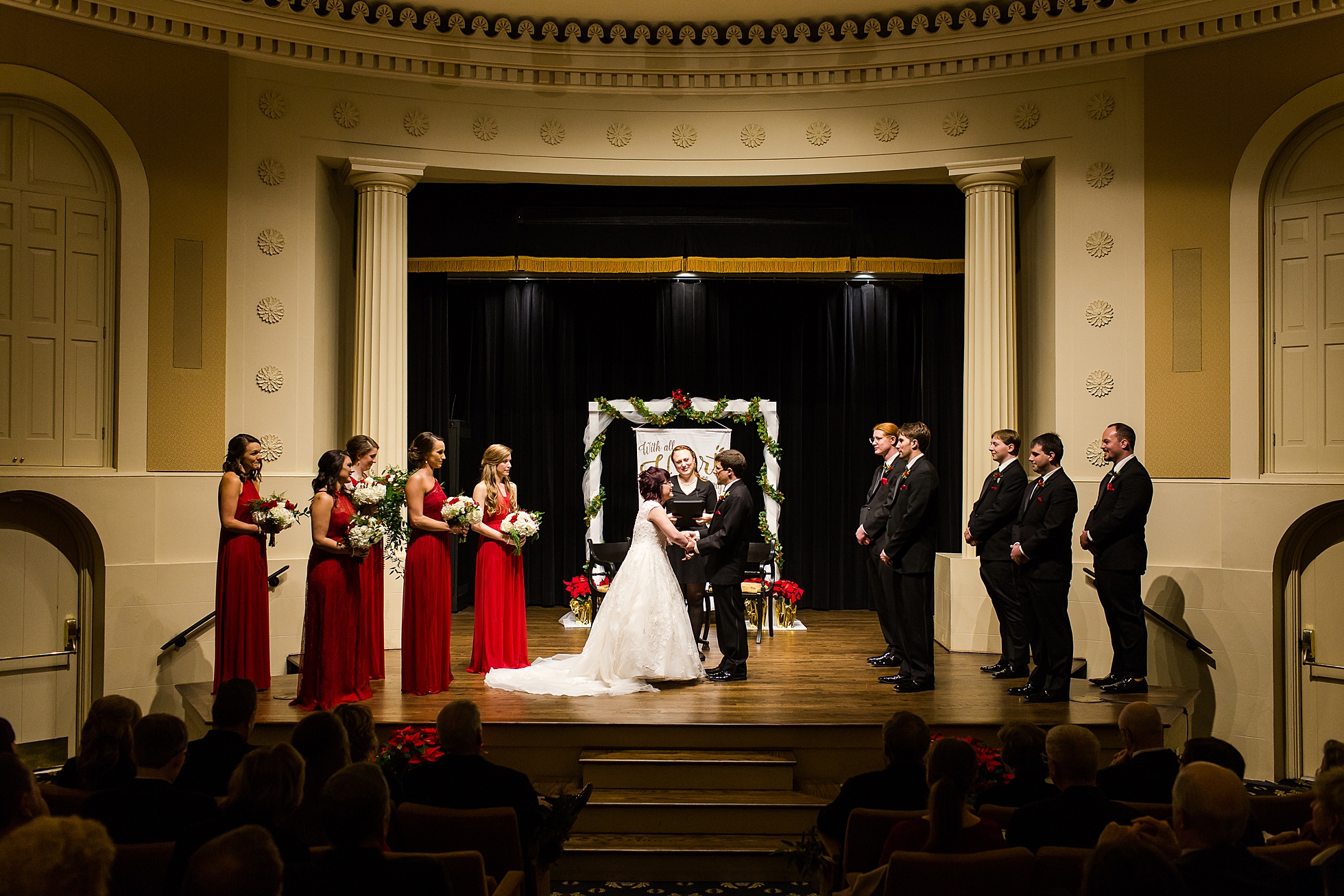 wedding ceremony historic academy medicine