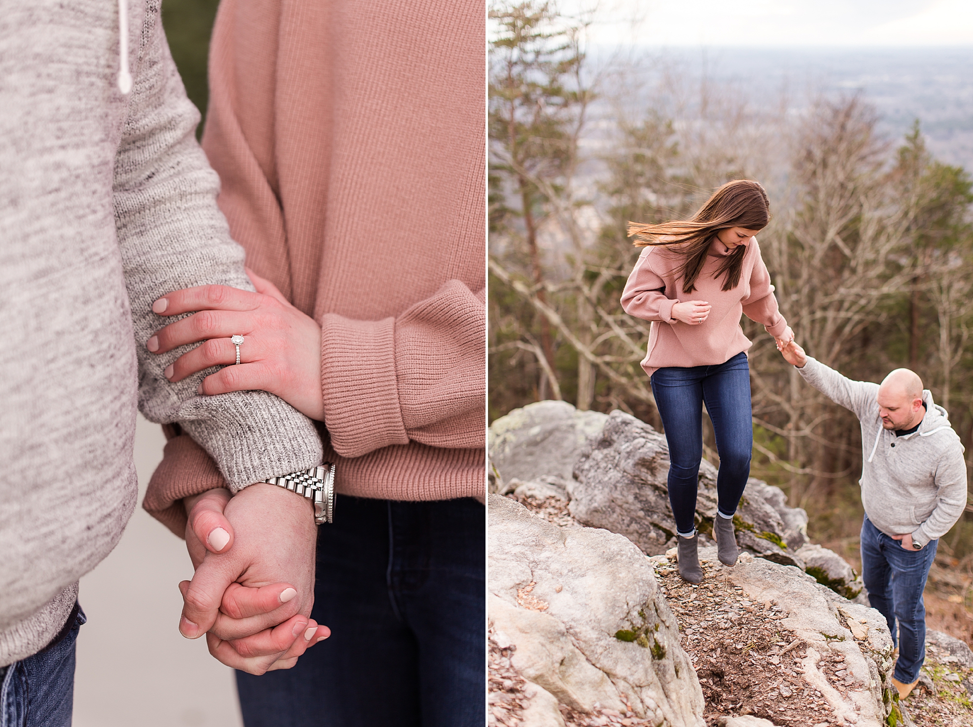 mountain candid engagement photography